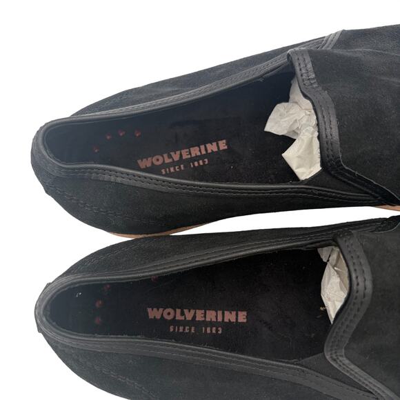 Wolverine Oslo Black Leather Suede Loafer Men\'s Slip On Shoes Size‎ 9 Casual main image 4